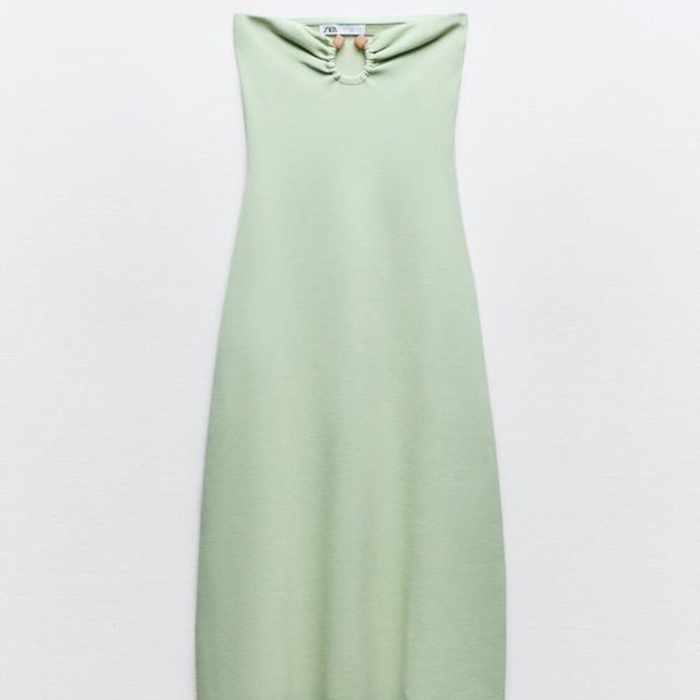 ZARA KNIT BANDEAU DRESS - Picture 3 of 6